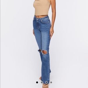 NEW F21 mid rise bootcut jeans